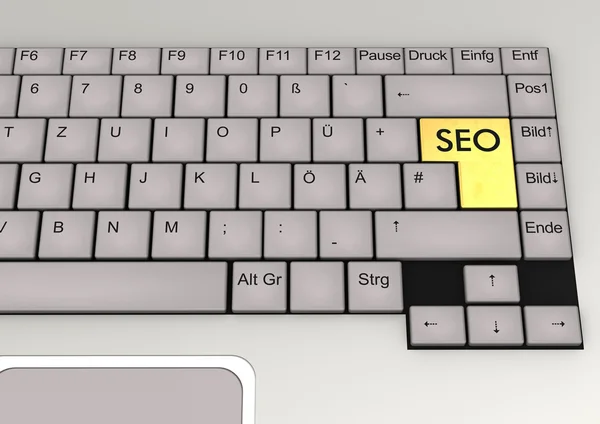 Teclado SEO — Fotografia de Stock