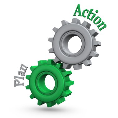 Gears Action Plan clipart