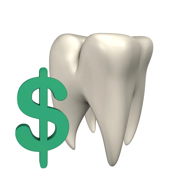 Dólar dente — Fotografia de Stock