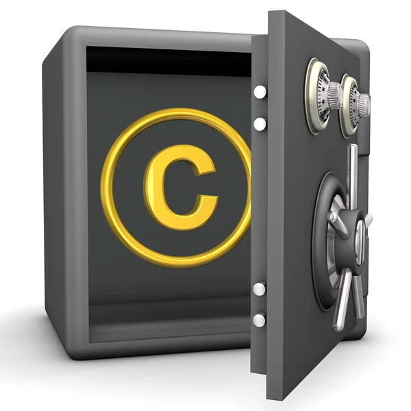 Безопасное авторское право — стоковое фото