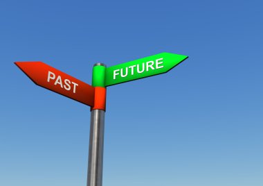 Future Past Direction Sign clipart
