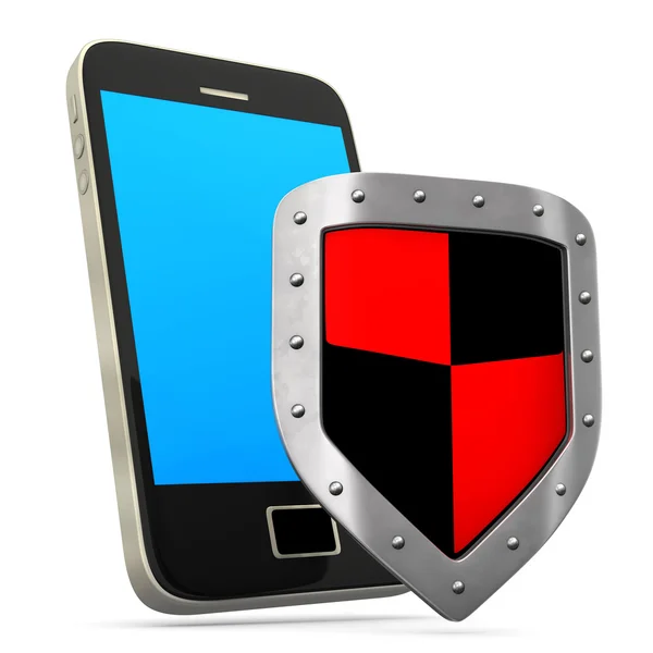 Smartphone Shield — Stock Photo, Image