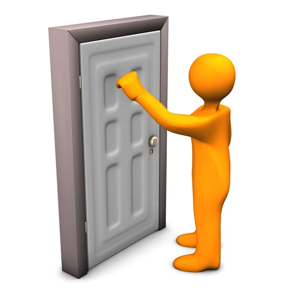 Frontdoor Knocking — Stock Photo, Image