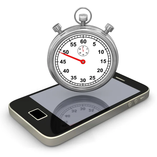 Smartphone Stopwatch — Stock Photo, Image
