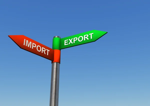 Directions Import Export — Stock Photo, Image