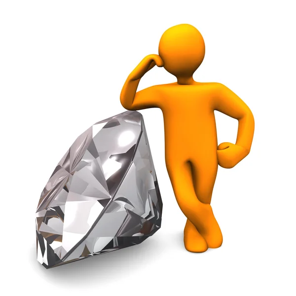 Manikin Diamond — Stock Photo, Image
