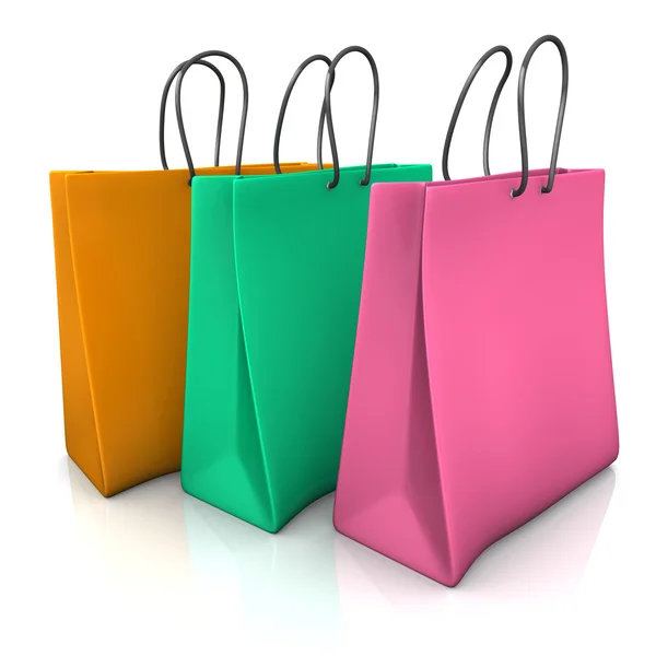 Three Shopping Bags — Stock Photo, Image