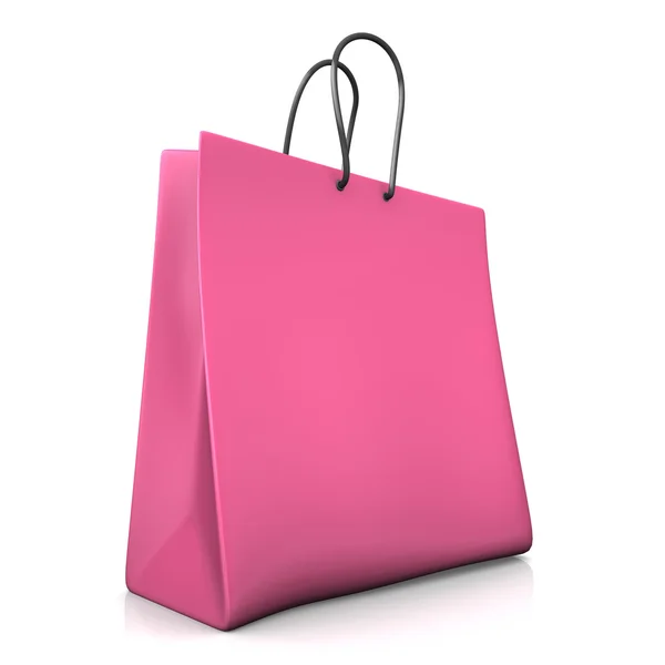 粉红色的购物袋 — 图库照片