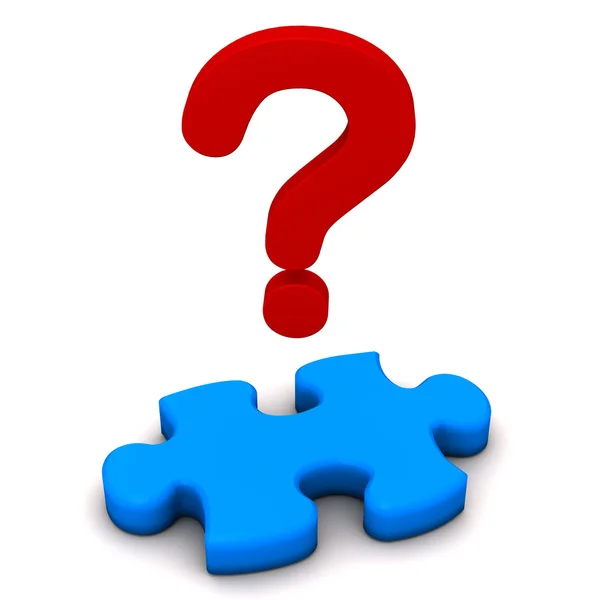 Puzzle Question Mark — Stock Photo, Image