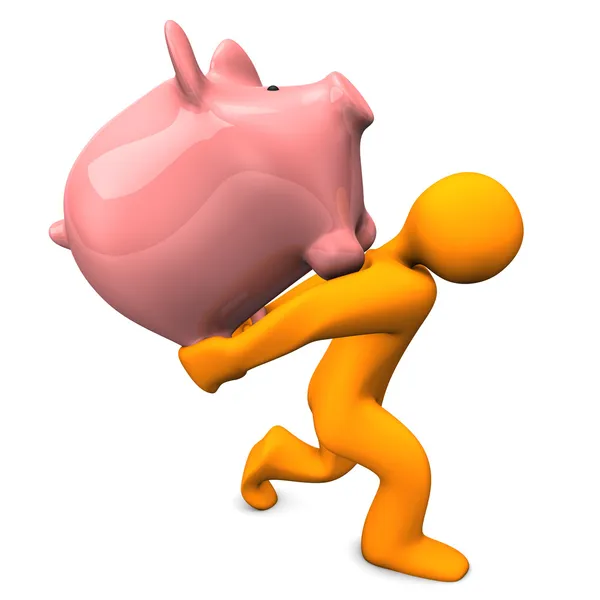 Piggy Bank carga — Foto de Stock