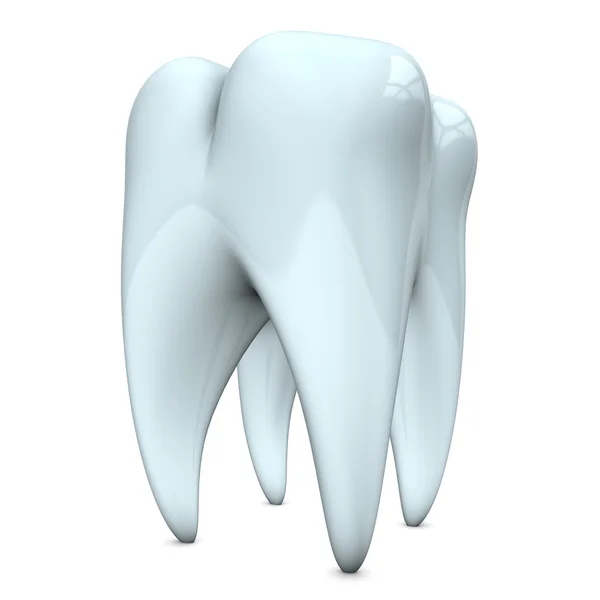 Белый зуб — стоковое фото