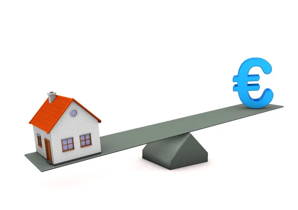 Dom euro bilansu — Zdjęcie stockowe