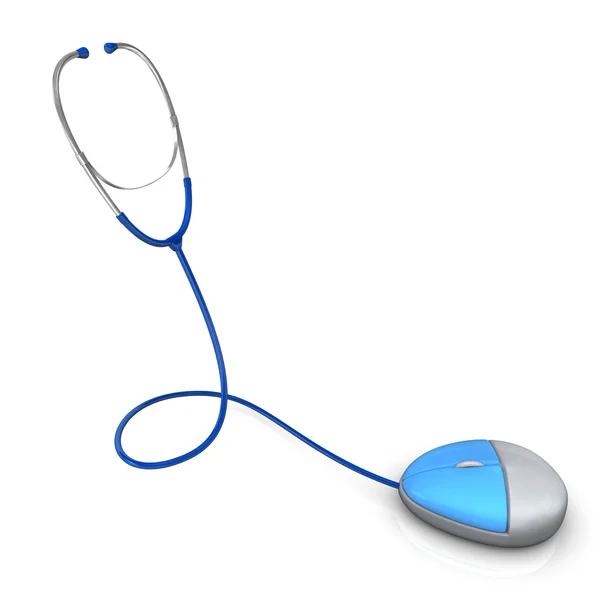 Stethoscope Mouse — Stock Photo, Image