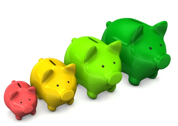 Gráfico de Piggy Bank — Foto de Stock