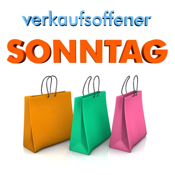 Verkaufsoffener Sonntag — Stockfoto