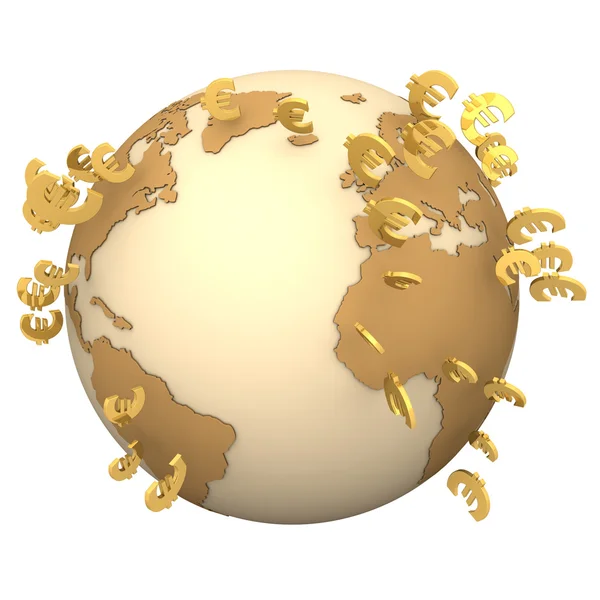 Euro Globe — Stockfoto