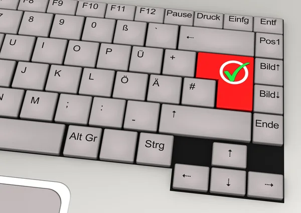 Tastatur ticken — Stockfoto