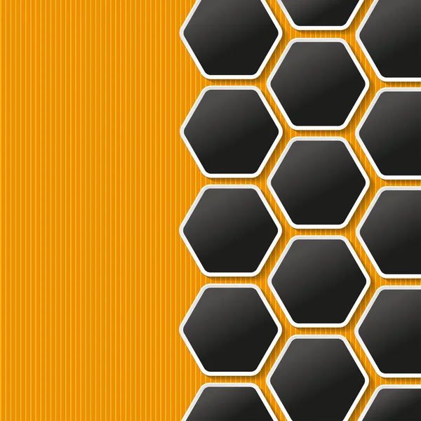 Etiquetas de panal de abeja — Vector de stock