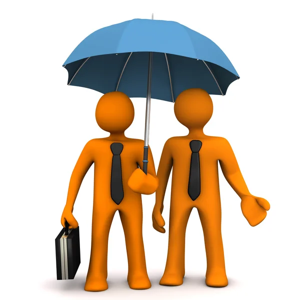 Бізнесмен парасолька Партнерська — стокове фото