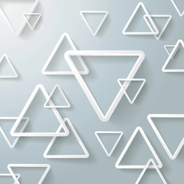 Beyaz üçgen arka plan — Stok Vektör