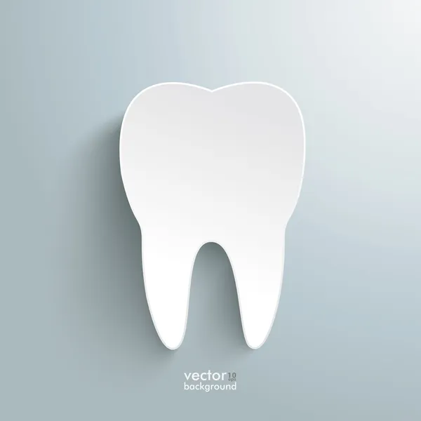 Beyaz diş arka plan — Stok Vektör
