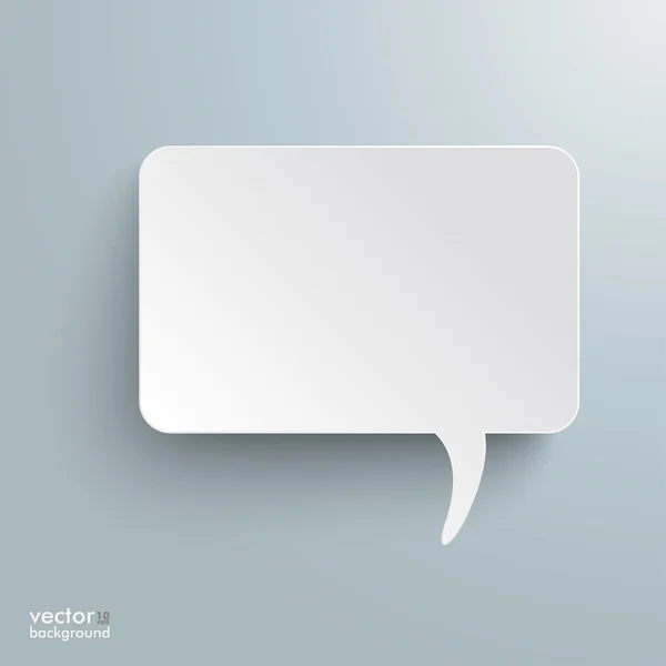 Bulle vocale rectangulaire — Image vectorielle