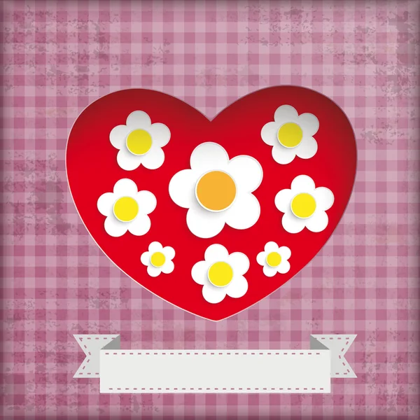 Vintage Mothersday Fond Fleurs blanches — Image vectorielle