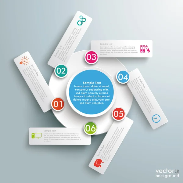 Rotation Infographic — Stock Vector