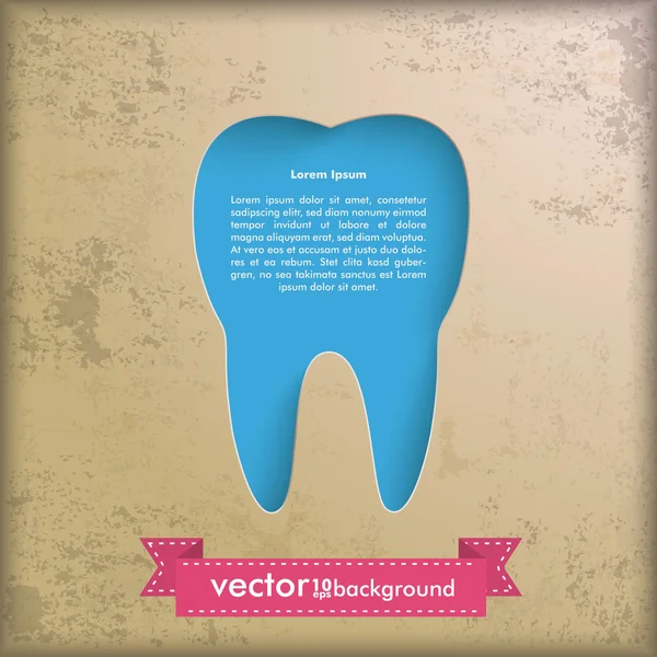 Fond Vintage Dent bleue — Image vectorielle