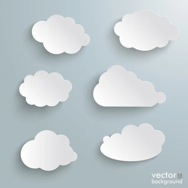 Clouds Set — Stock Vector