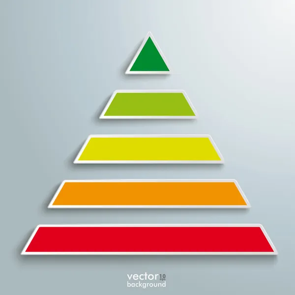 Farbige Pyramide — Stockvektor