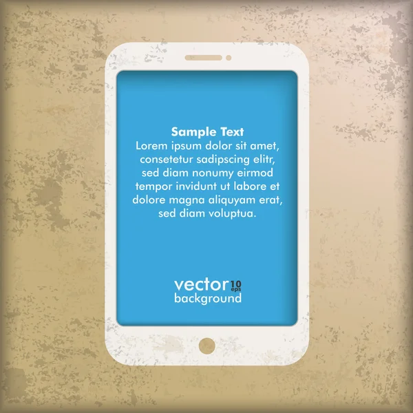 ヴィンテージ背景 Smarthone — ストックベクタ
