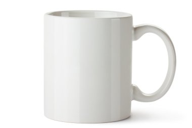 White ceramic mug clipart