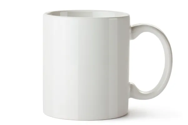 White ceramic mug — Stock Photo, Image