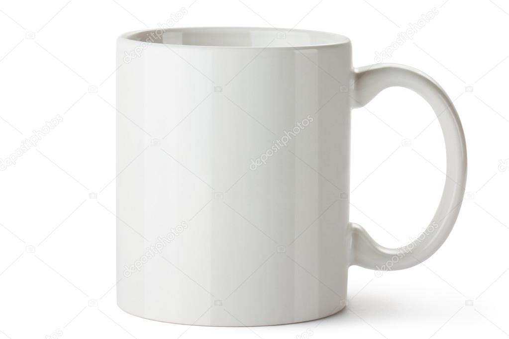 White ceramic mug