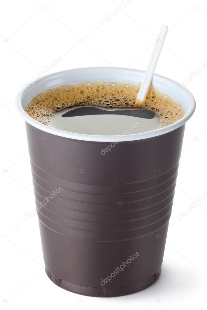 Plastic vending coffee cup