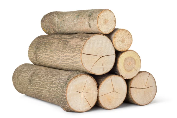 Heap of several logs — Stock Photo, Image