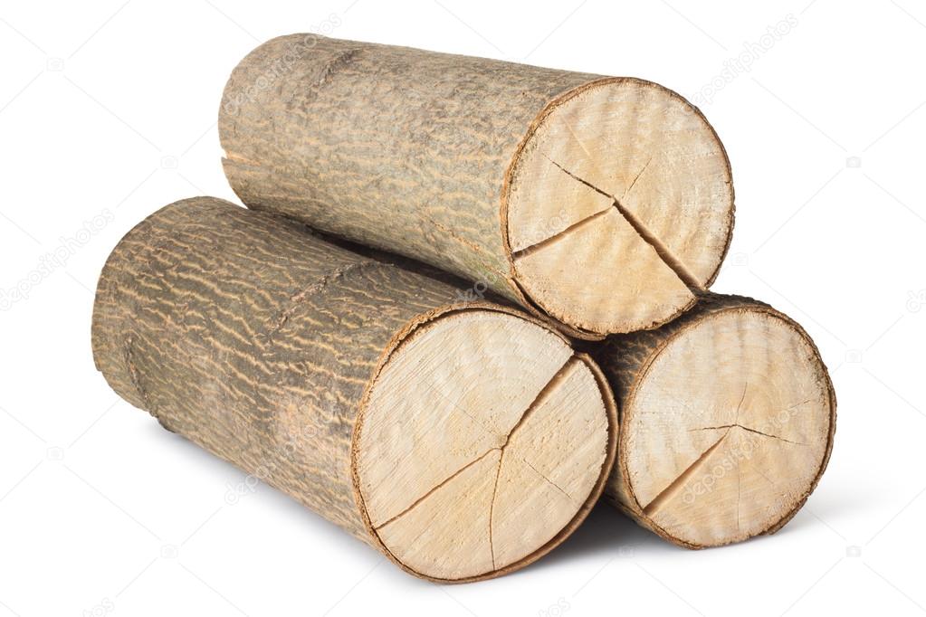 Heap of three logs