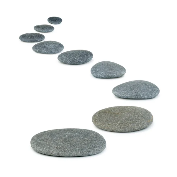 Row pebbles — Stock Photo, Image