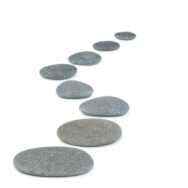 Row pebbles — Stock Photo, Image