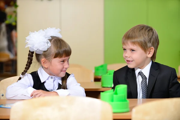 Glückliches Schulkind. — Stockfoto