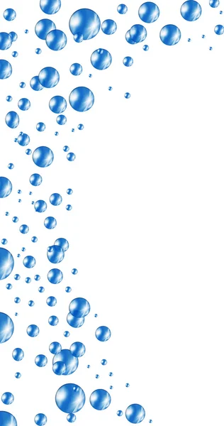 Пузыри и волна воды — стоковое фото