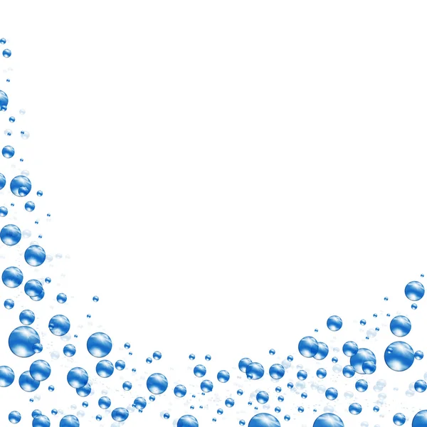 Bubblor och våg vatten — Stockfoto