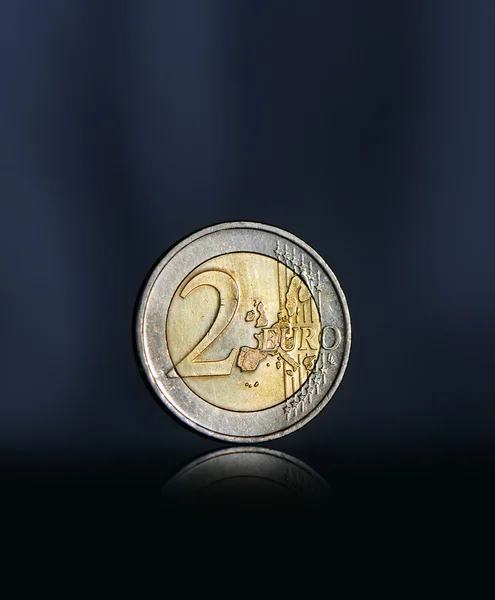 Moneda de dos euros — Foto de Stock