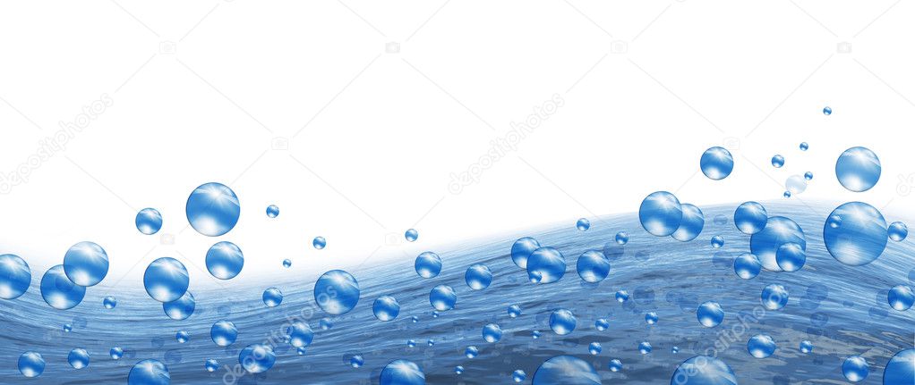 bubbles and wave water