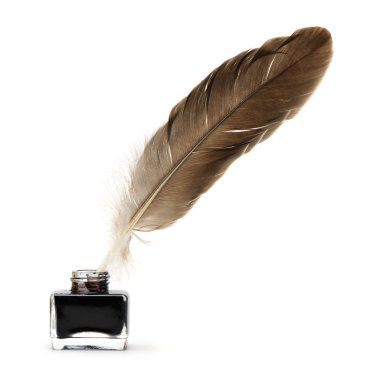 InkWell içine tüy kalem.