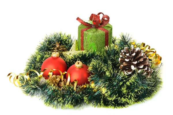 Presente de Natal e objetos decorativos . — Fotografia de Stock