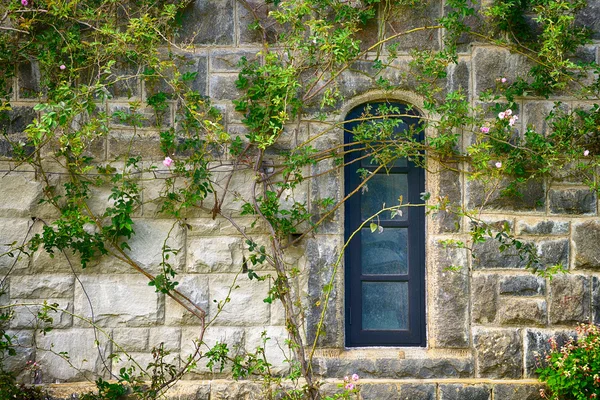 Finestra in una vecchia casa — Foto Stock