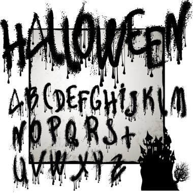 Cadılar Bayramı splashvector grunge abc.
