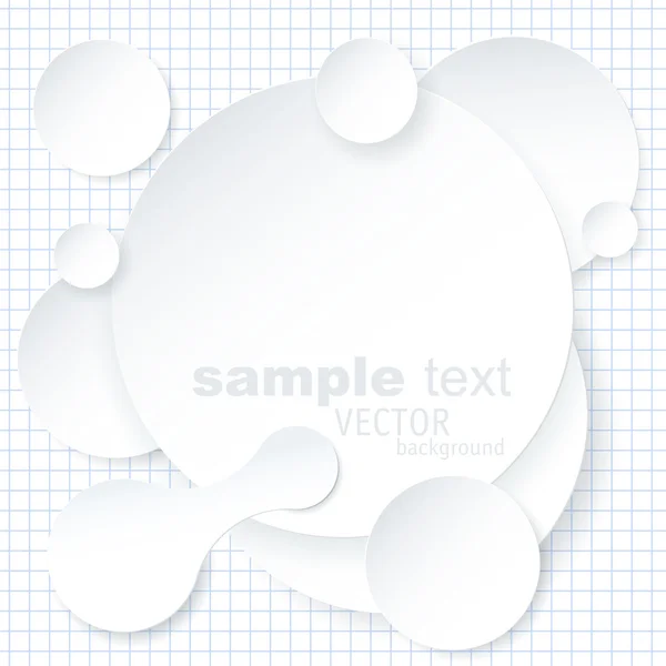 Plantilla de diseño de fondo infográfico de papel blanco . — Vector de stock